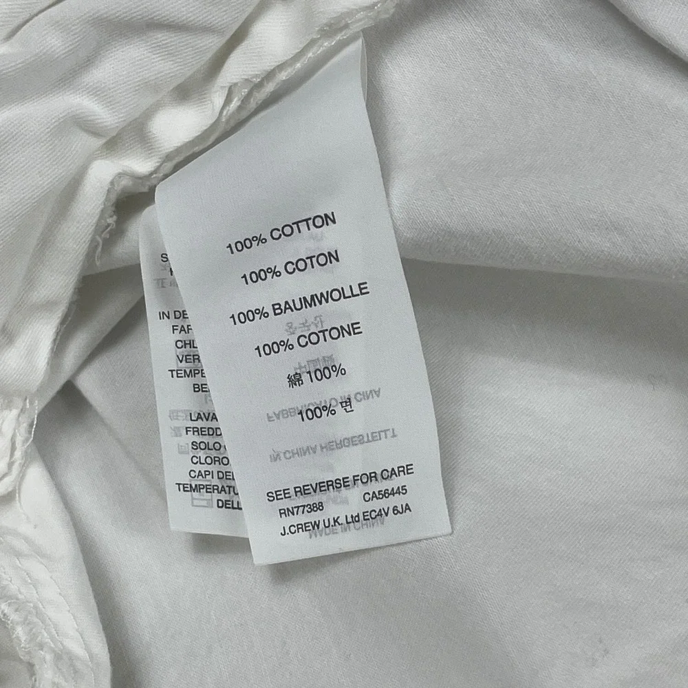 J Crew Chino Shorts Mens 31 White Club 9 Inch Inseam Preppy Coastal Summer